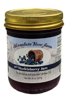 Mountain View Farms Huckleberry Jam