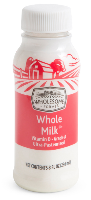 Six Wholesome Farms Whole Milks